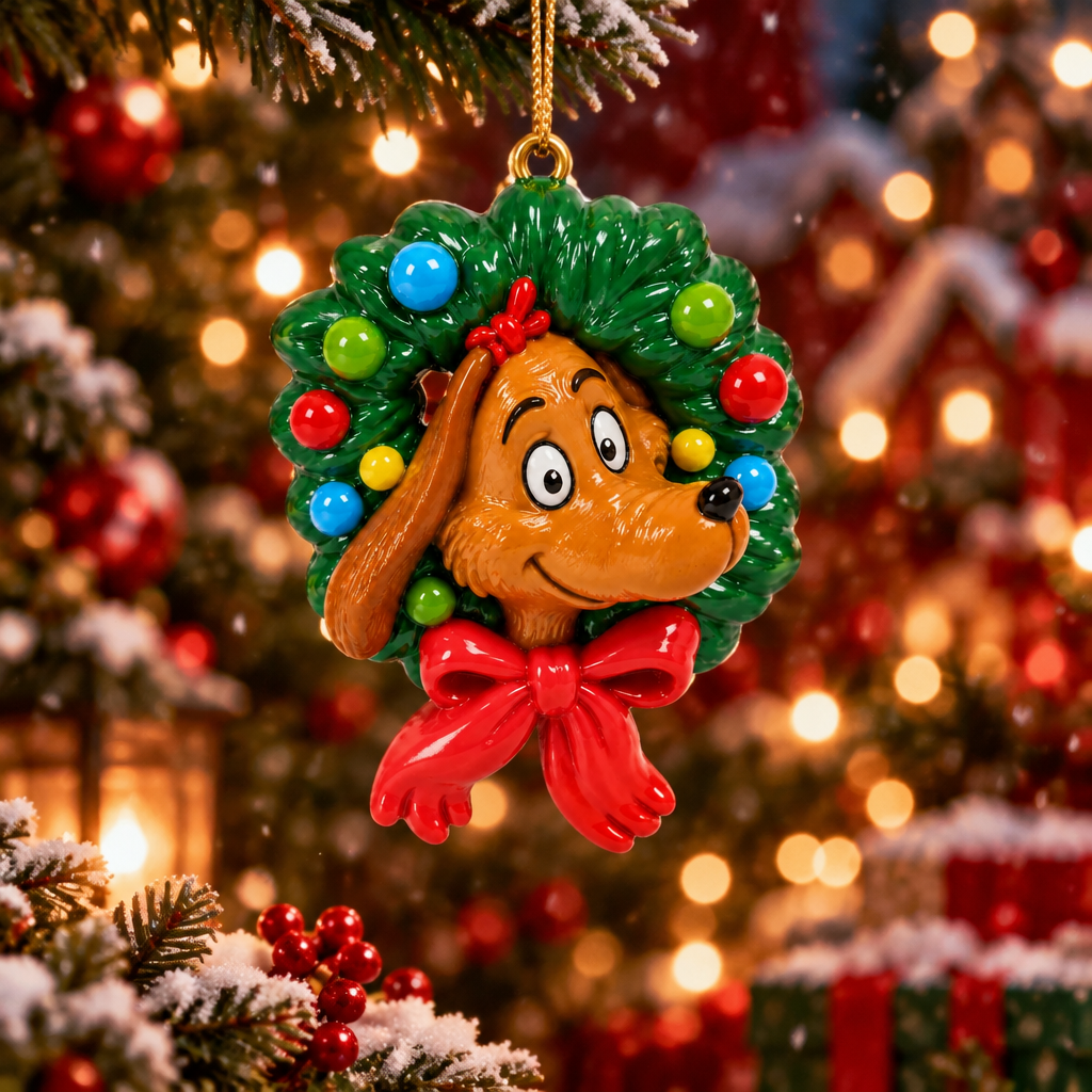 Max Resin Wreath Ornament