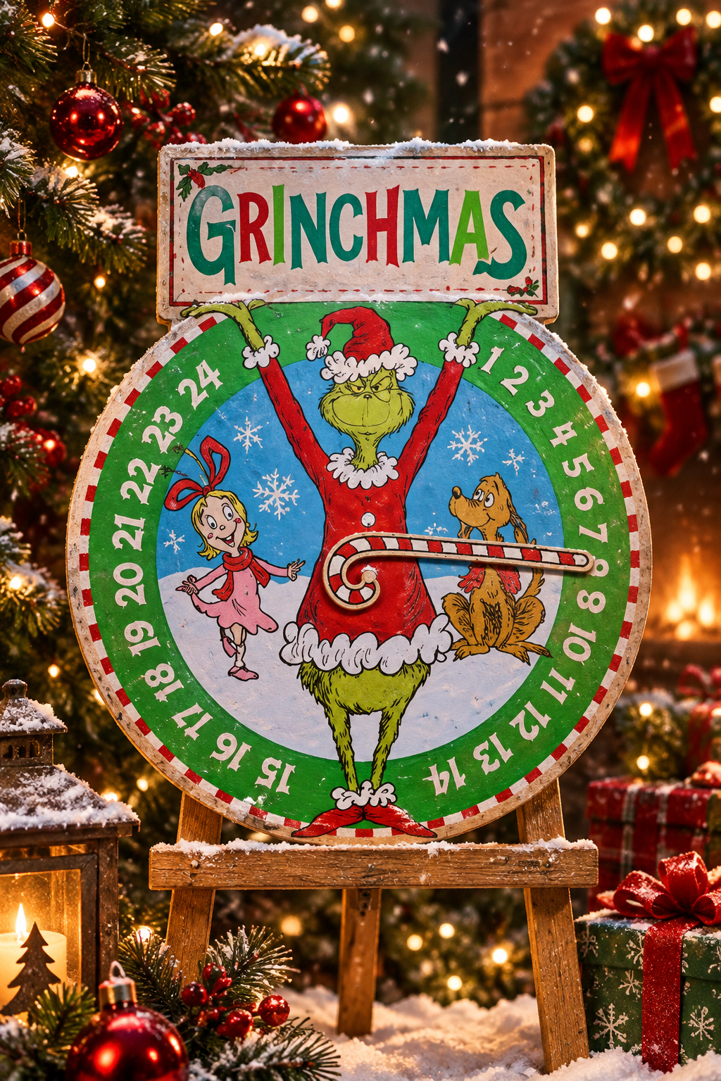 Grinch Countdown Wheel