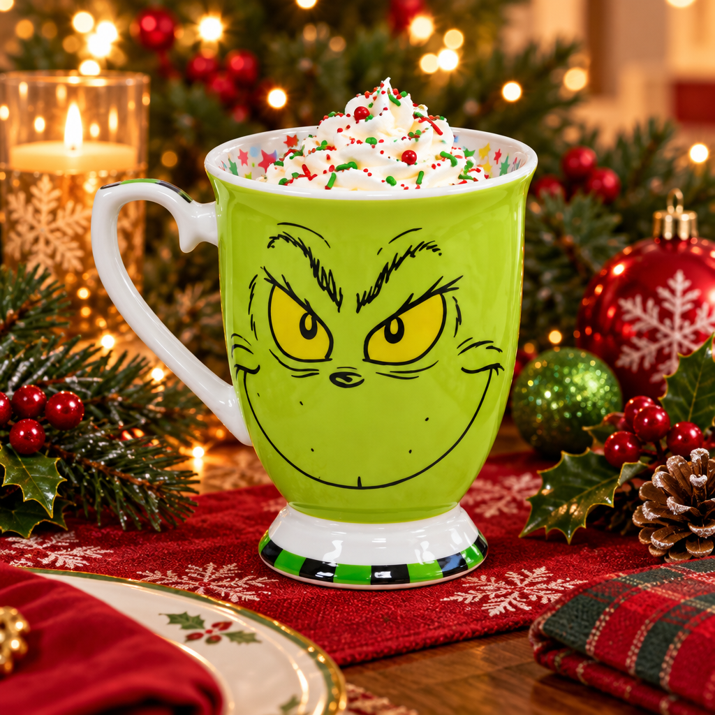 Grinch Left Hand Mug 330mls