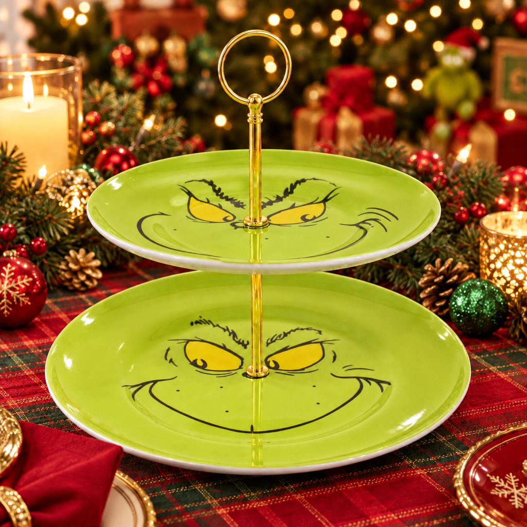 ''PRE-ORDER'' Grinch 2-tier Cake Stand