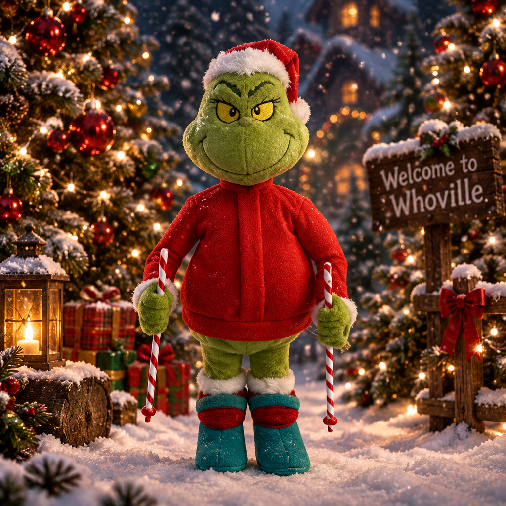 ''PRE=ORDER'' Animated Grinch Skier