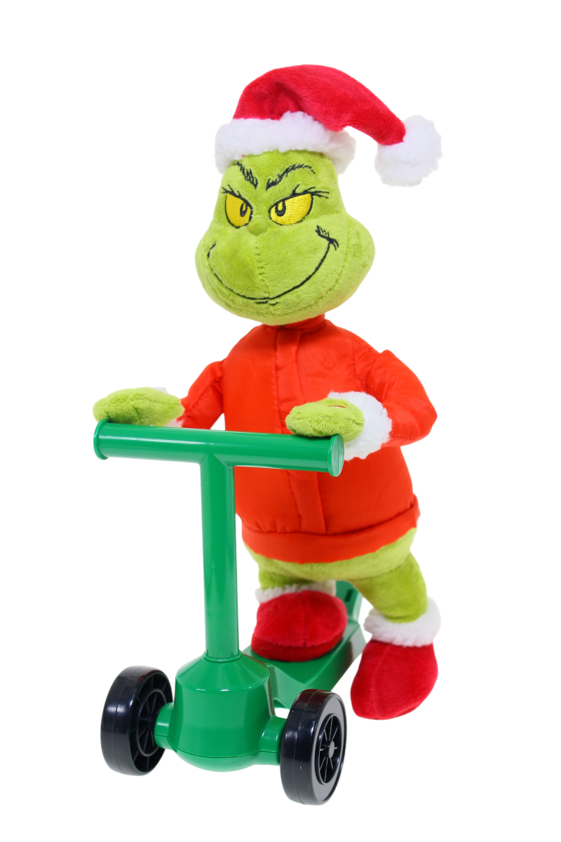 Animated Grinch On Scooter